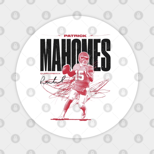 Patrick Mahomes Kansas City Vintage Magnet by danlintonpro